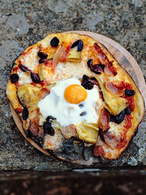 Egg And Prosciutto Pizza Bread Recipes Jamie Oliver Recipes