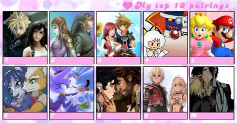 Top 10 Favorite Video Game Couple By Deadskullable On Deviantart
