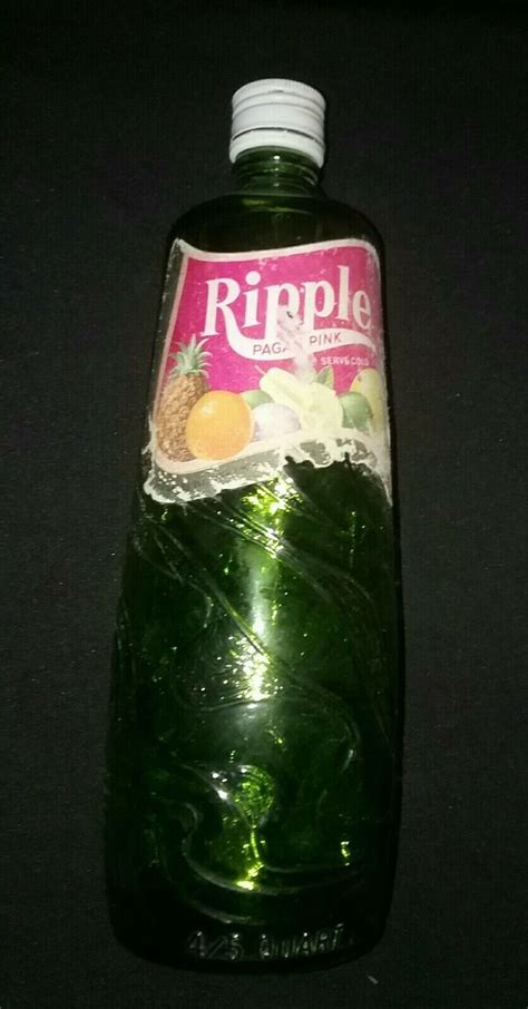 What's happening with ripple : VINTAGE 70'S GREEN SCULPTED GLASS RIPPLE PAGAN PINK WINE ...