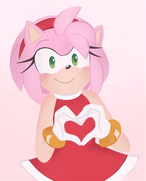 Amy Loves You By Aj Illustrated Amyrose Sonic Sega