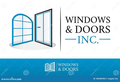 Window And Door Logo Stock Vector Illustration Of Abstract 180989964