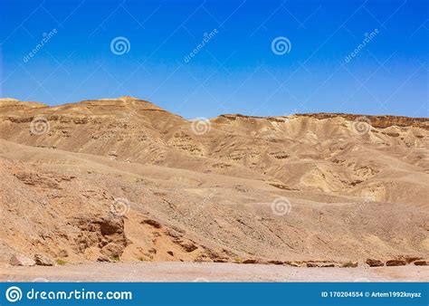 Desert Landscape Sand Stone Ground Hills Wasteland Scenic Dry