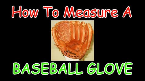 How to measure a youth baseball glove. How to Measure a Baseball Glove - YouTube