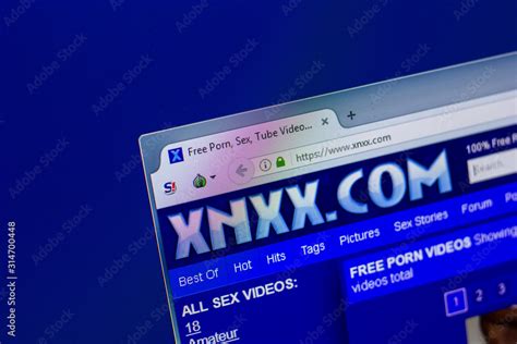 Ryazan Russia April 16 2018 Homepage Of Xnxx Website On The