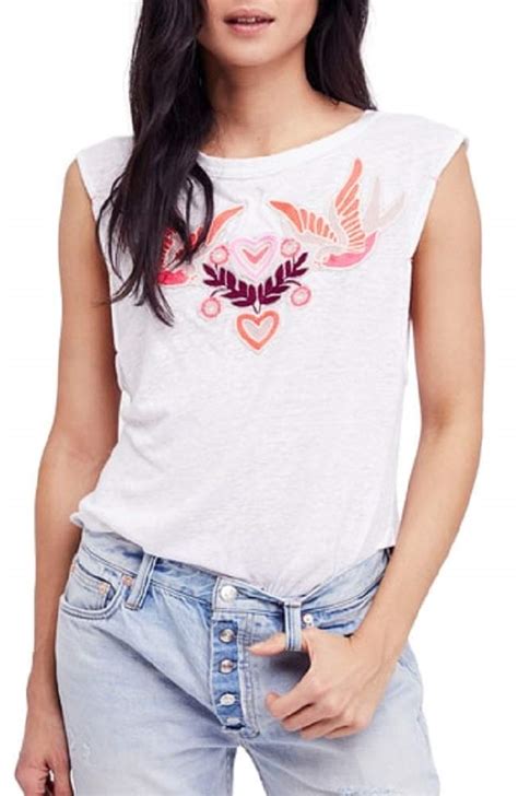 Free People Embroidered Top Free Embroidery Patterns