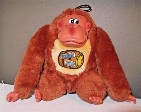 Vintage 1982 Donkey Kong Plush Ape Gorilla 7 Inches Stuffed Nintendo