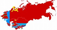 UNIÓN soviética - Mapas y Banderas