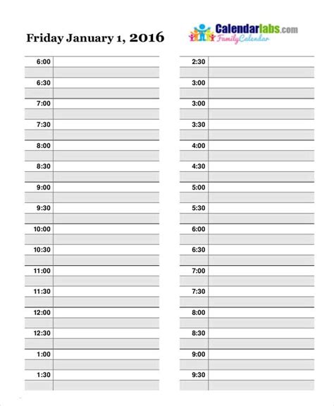 Daily Calendar Templates Free Word Excel Pdf Formats Daily