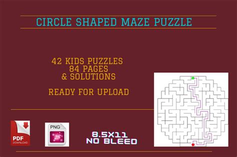 Circle Mazes Activity For Student Book Graphic By Rise · Creative Fabrica