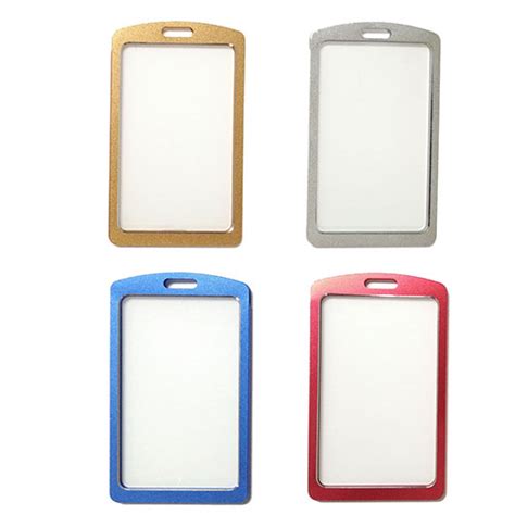 Aluminium Alloy Metal Card Holder Metallic ID Tag Holder