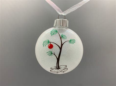 Personalized Charlie Brown Christmas Tree Ornament Custom Etsy