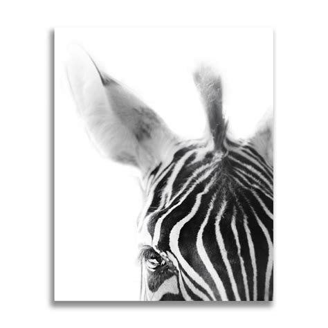 Zebra Printable Modern Zebra Wall Art Animal Nursery Art Etsy