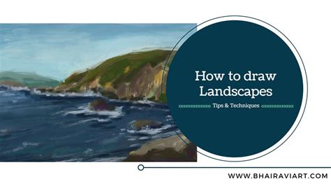 How To Draw Landscapes ~ How To Draw Landscapes Digitally ~ Draw