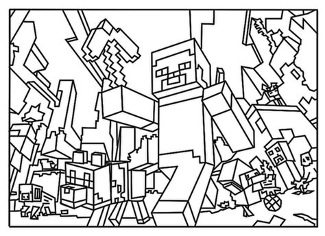 Minecraft is an open world game that has no specific goals for the player to accomplish, allowing players a large amount of freedom in choosing how to play the game. Printable Minecraft Colouring Pages For Kids - Coloring ...