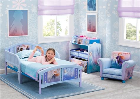 Featuring colorful decals of anna, elsa, kristof, olaf and sven, this kids' toddler bed will have your little one dreaming of arendelle, night after night. Frozen II Plastic Toddler Bed in 2020 | Kids toddler bed ...