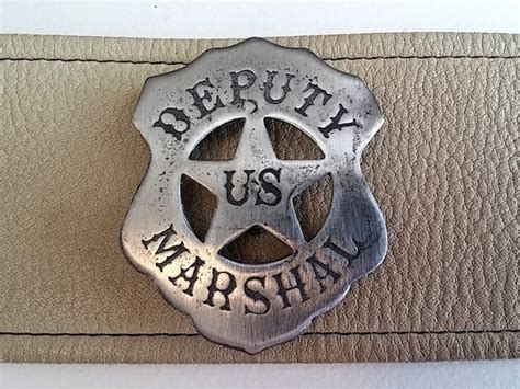 Deputy U S Marshal Badge 39 With Pin Back Made In The Usa Etsy