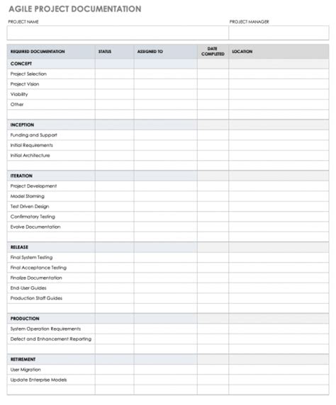 10 Free Project Documentation Templates Smartsheet