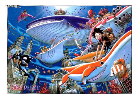 One Piece In Fishman Island Digital Wallpaper One Piece Monkey D
