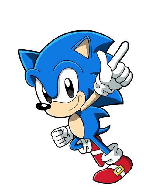 Classic Sonic The Hedgehog By Bluetyphoon17