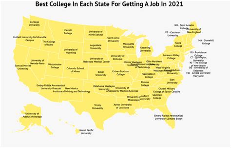 The Best College In Each State For Getting A Job 2023 Zippia