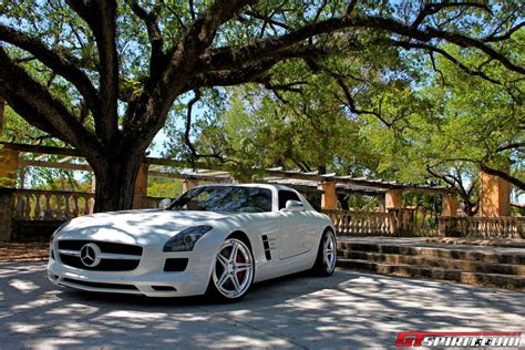 White Mercedes Benz Sls Amg On Adv05 Track Spec Wheels Gtspirit