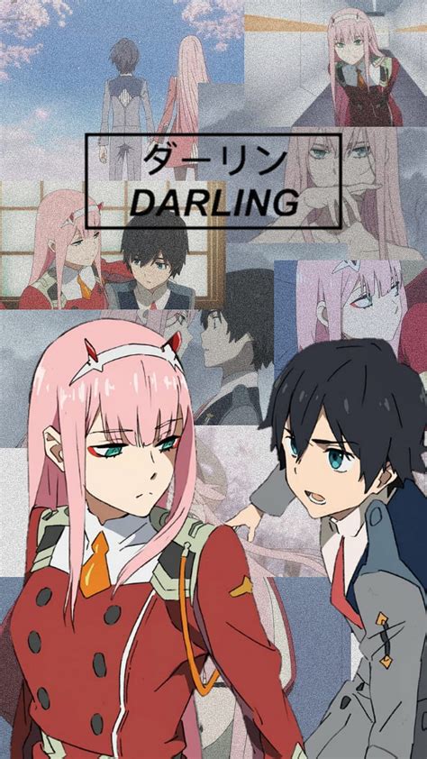 Zero Two Anime Darling Darling In The Franxx Franxx Hiro Two Twozero Hd Phone Wallpaper