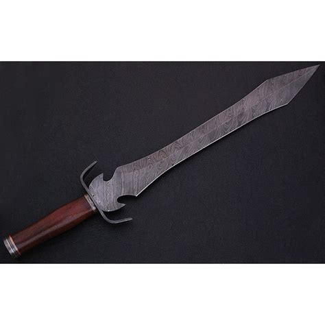 Damascus Short Sword 9211 Black Forge Knives Touch Of Modern