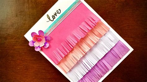 Beautiful And Easy Greeting Card Quick Diy Youtube