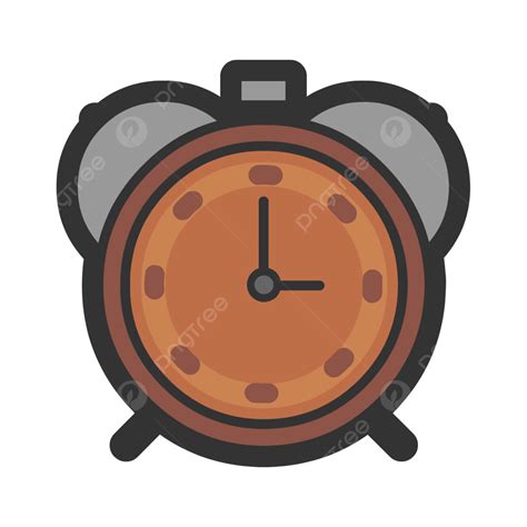 Alarm Clock White Transparent Alarm Clock Time Cartoon Element Png