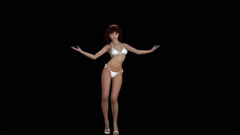 Bikini Girl Dance Animation Short Movie Youtube