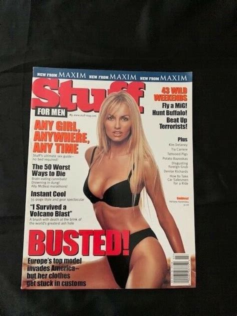 ADRIANA KAREMBEU STUFF MAGAZINE VOL 1 3 NO MAILING LABEL EBay