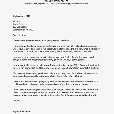 Check spelling or type a new query. Letter Of Resignation When You Hate The Job - Sample ...