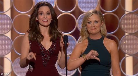 Golden Globes Hosts Tina Fey And Amy Poehler Poke Fun At Leonardo