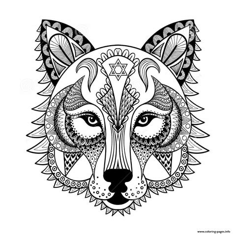 Detailed Wolf Coloring Pages At Free Printable