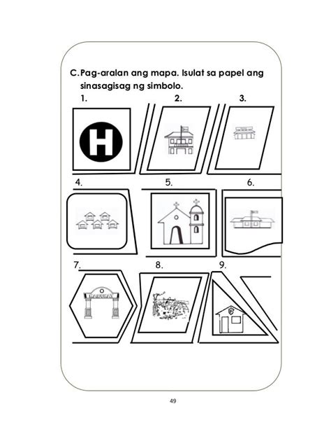 Grade 3 Araling Panlipunan Q1 Ep1 Mga Simbolo Ng Mapa Worksheet Kisah