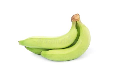 Green Ripe Banana Stock Photo Image Of Healthy Stem 55151634
