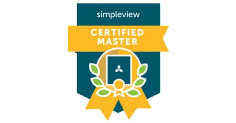 Simpleview Certified Master Credly