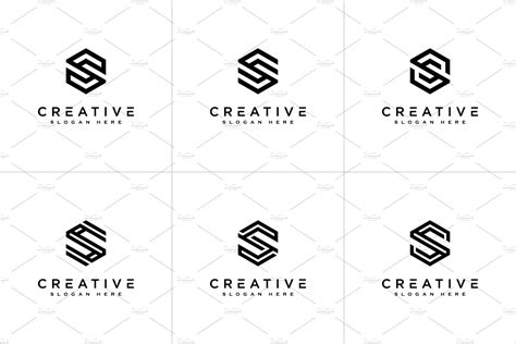 Set Of Initial Letter S Logo Design Branding And Logo Templates