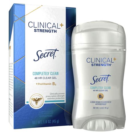 Secret Clinical Strength Clear Gel Antiperspirant And Deodorant