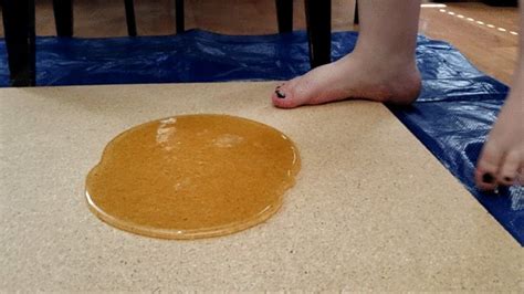 Jade Bunniii Stuck Barefoot In Ultra Mega Sticky Glue Trap Frankie