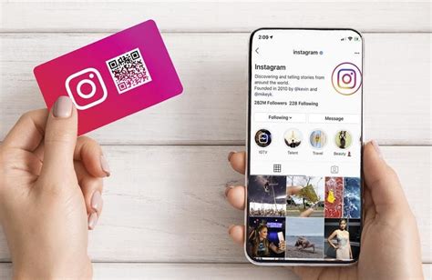 Instagram Social Media Contact Card Qr Card Nfc Card For Etsy