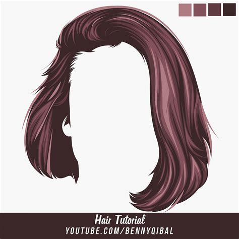 Vector Hair Tutorial On Behance