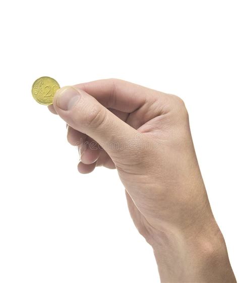 Hand Holding Coin Stock Photo Image Of Finances Number 15398950