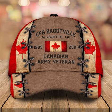 Canadian Veteran Custom Cap Proudly Served Personalized T Personal84