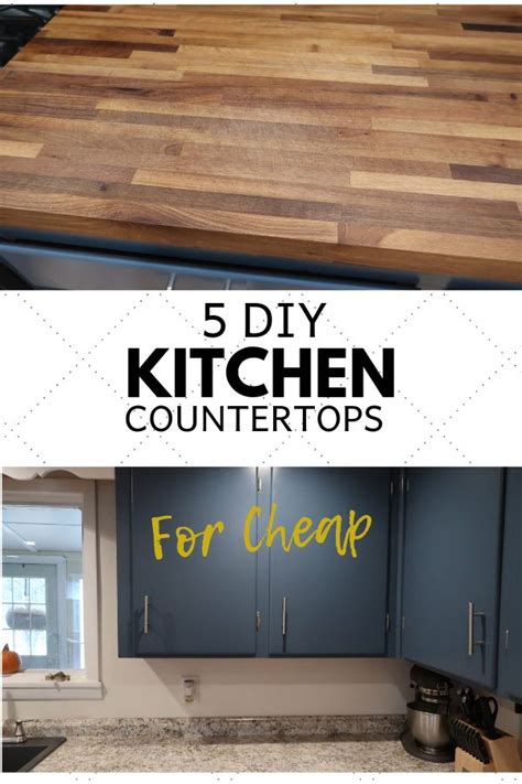 5 Diy Ways To Get New Countertops For Cheap Diy Kitchen Countertops
