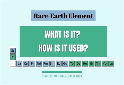 What Is Rare Earth Element How Is It Used
