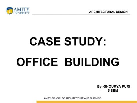 Office Interior Design Case Study Ppt