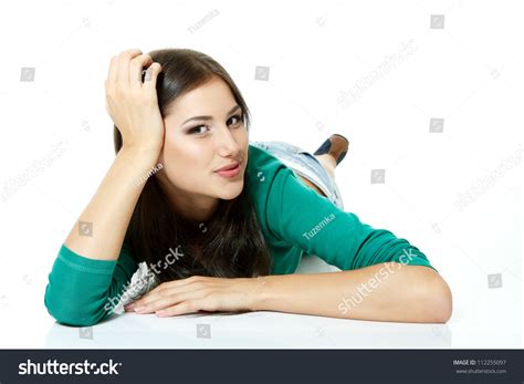 Your down laying teen stock images are ready. Beautiful Teen Girl Lying Down Smiling Stock Photo 112255097 - Shutterstock