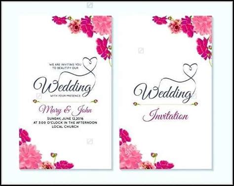 An elegant christian wedding card with an illustration of a bride and groom, after the wedding celebration. 80 The Best Christian Wedding Card Templates Free Download ...