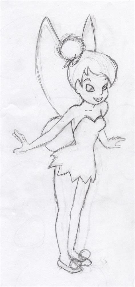Tinkerbell Drawing Disney Sketches